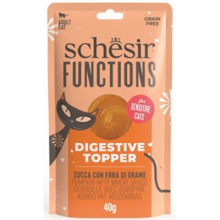 Schesir Functions Digestive Topper Cat Plic Dovleac si Grau 40G