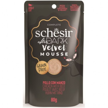 Schesir After Dark Cat Plic Velvet Mousse Pui si Vita 80G