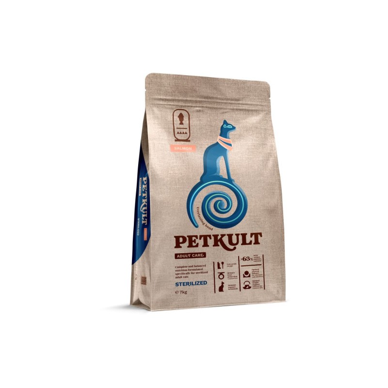 Petkult Adult Care Sterilized Somon hrana uscata pisici sterilizate 400G