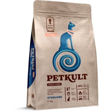 Petkult Adult Care Sterilized Somon hrana uscata pisici sterilizate 400G