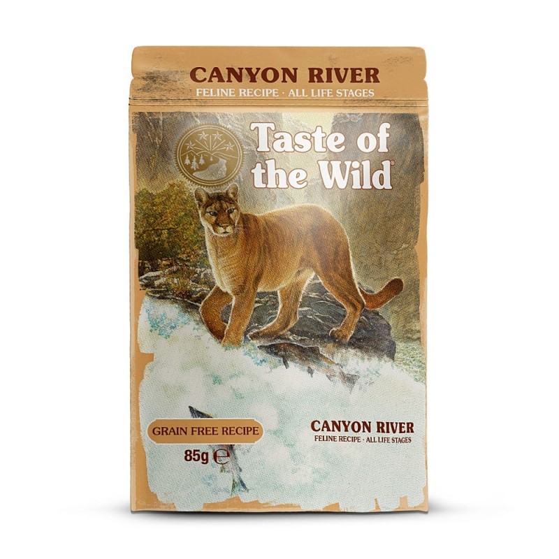 Taste of the Wild Cat Pouch All Life Stages Canyon River cu Pastrav plic 85g