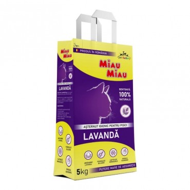 Nisip Pisici MIAU MIAU Lavanda 5kg