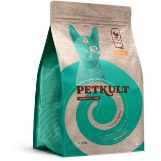 400g Petkult Probiotic Care Exigent Fresh Curcan hrana uscata pisici