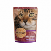 Hrana umeda pisici sterilizate Petkult Sterilizat cu Miel plic 100g