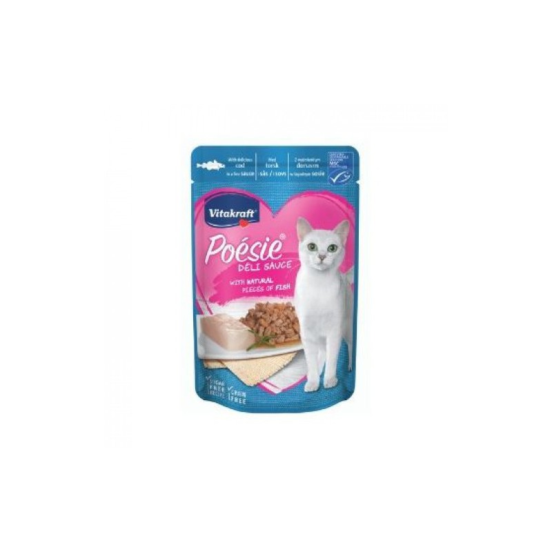 Hrana umeda pisici Vitakraft Poesie Plic Cod in sos 85 g