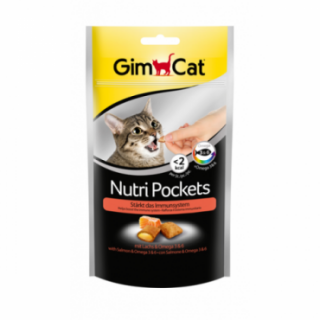 Recompense pisici Gimcat Nutri Pockets cu somon 60 g