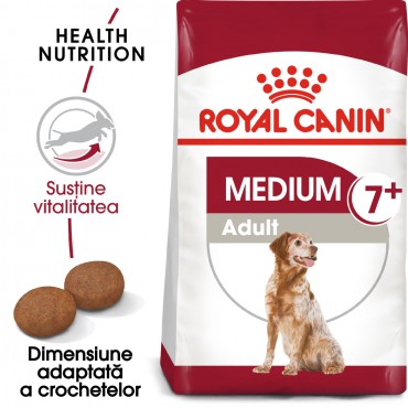Royal Canin Medium Adult 7+  hrana uscata caine senior, 4 kg