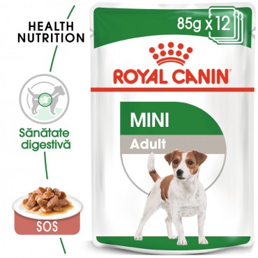 Royal Canin Mini Adult Gravy hrana umeda caine de talie mica, 85 g
