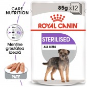 Royal Canin Sterilised Loaf hrana umeda caine adult sterilizat, pate, 12 x 85 g