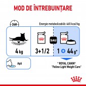 Royal Canin Light Weight Care Adult hrana umeda pisici, in sos, controlul cresterii greutatii, 85 g