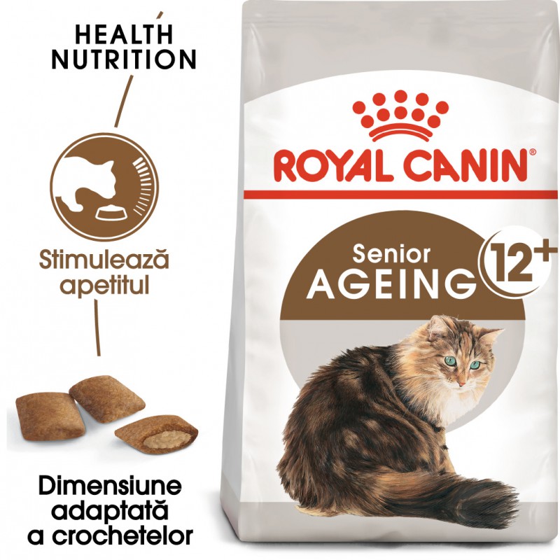Royal Canin Ageing 12 + hrana uscata pisici senior, 400 g