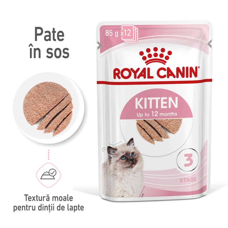 Royal Canin Kitten hrana umeda pentru pisica, pate, 85 g