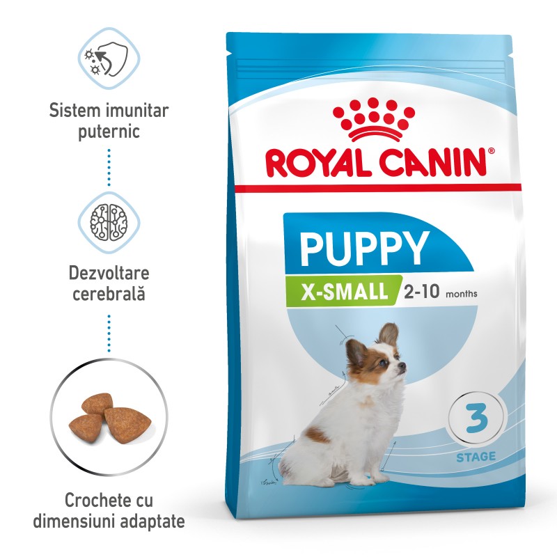 Royal Canin X-Small Puppy hrana uscata caine de talie foarte mica junior, 500 g