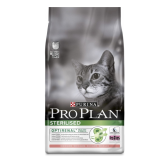 Hrana uscata pisici sterilizate PURINA PRO PLAN STERILISED CAT OPTIRENAL cu Somon, 10 kg